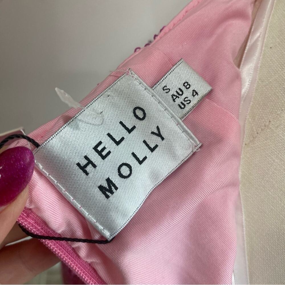 Hello Molly Glittering Pink Mini Dress - Picture 9 of 15